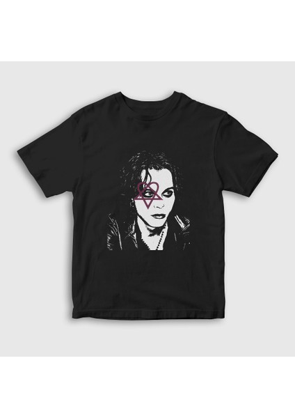 Unisex Çocuk Siyah Poster Ville Valo Him T-Shirt