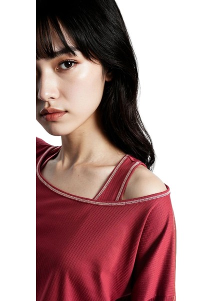 Kadın Bordo Raporlu Kaşkorse Doku Seoul 3 Lü Pijama Takım indirimleri