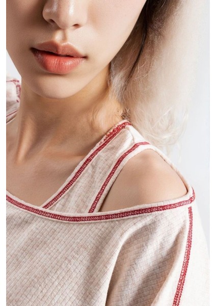 Kadın Taş Melanj Raporlu Kaşkorse Doku Seoul 3 Lü Pijama Takım indirimleri