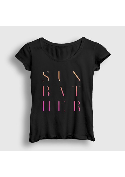 Kadın Siyah Sunbather Deafheaven T-Shirt
