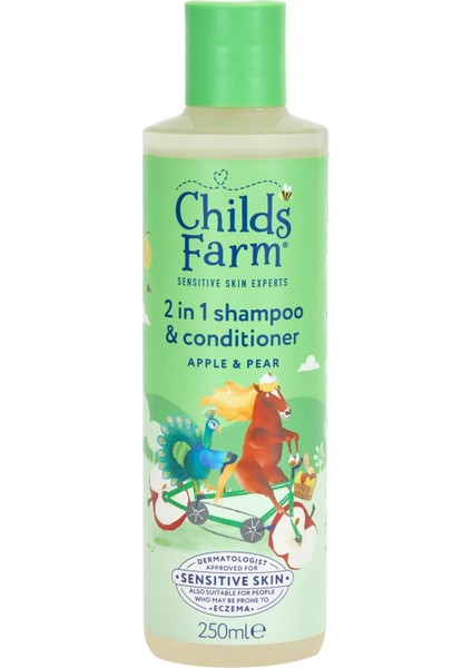 Elma ve Armut Özlü 2 In 1 Şampuan ve Saç Kremi 250 ml