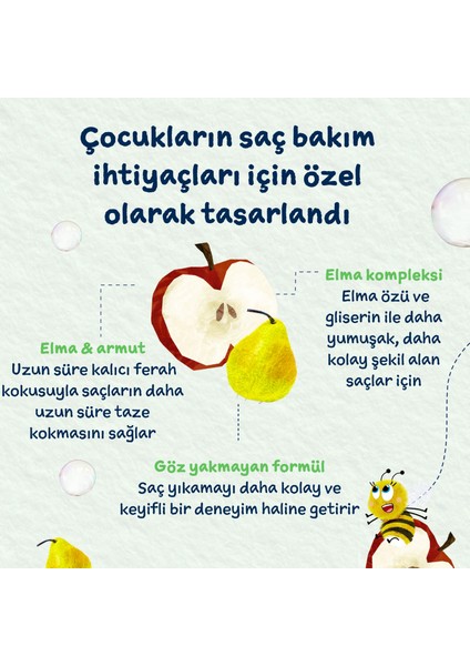 Elma ve Armut Özlü 2 In 1 Şampuan ve Saç Kremi 250 ml fırsatları