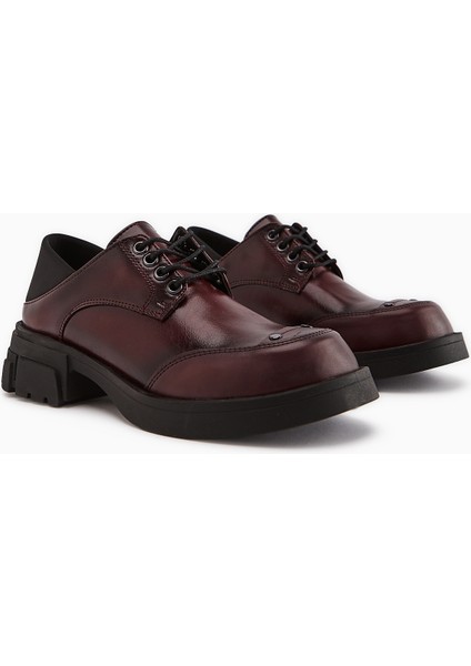 Lilas Bordo Bağcıklı Loafer Kadın Ayakkabı fırsatları