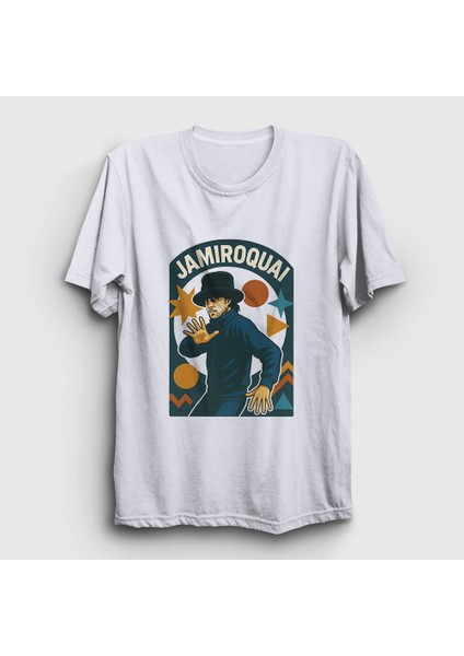 Unisex Beyaz Virtual Insanity Jamiroquai T-Shirt