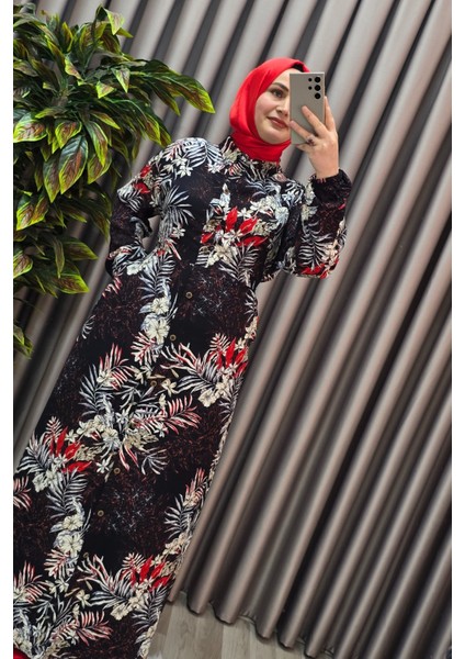 Kadın Tesettür Büyük Beden Giyim Palmiye Gömlek Elbise fiyatları
