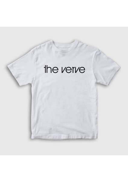 Unisex Çocuk Beyaz Logo The Verve T-Shirt
