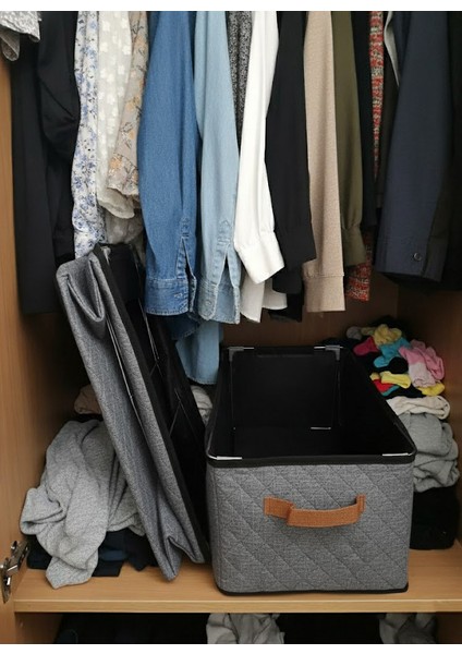 4 Adet Çelik Çerçeve Modüler Raf Düzenleyici 25 x 45 x 20 Cm³ Kırçıl indirimleri