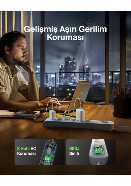 Belkın BSV603VF2MV2 Surgemaster 2m 6lu Akım Kor. fiyatları