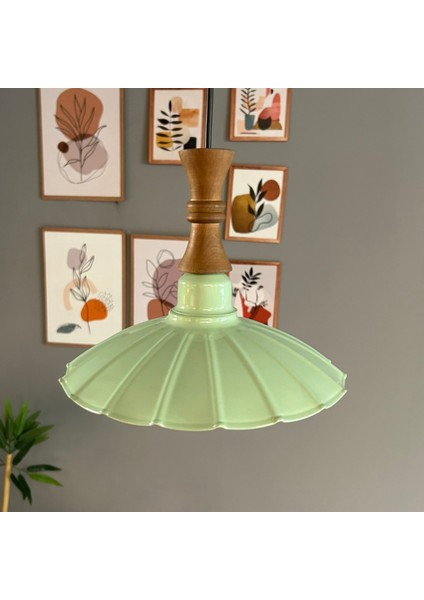 Risso Mint Metal Tekli Uzun Piyon Başlık Avize Rustik Cafe Mutfak Modern Dekoratif Sarkıt Aydınlatma