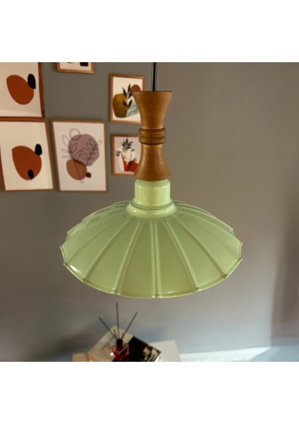 Risso Mint Metal Tekli Uzun Piyon Başlık Avize Rustik Cafe Mutfak Modern Dekoratif Sarkıt Aydınlatma