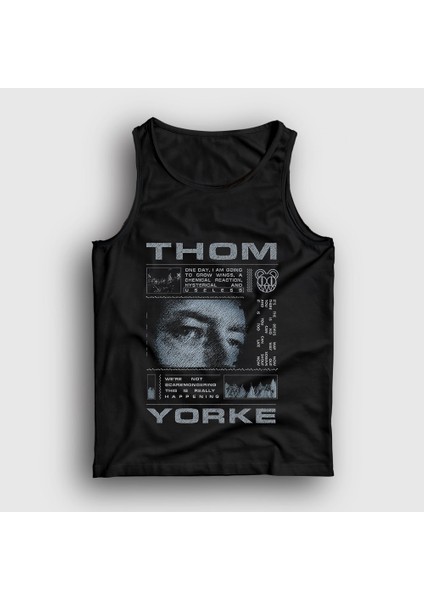 Unisex Siyah Useless Thom Yorke Radiohead Atlet