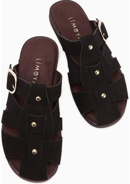 Hima Siyah Comfort Tokalı Kadın Terlik fırsatları