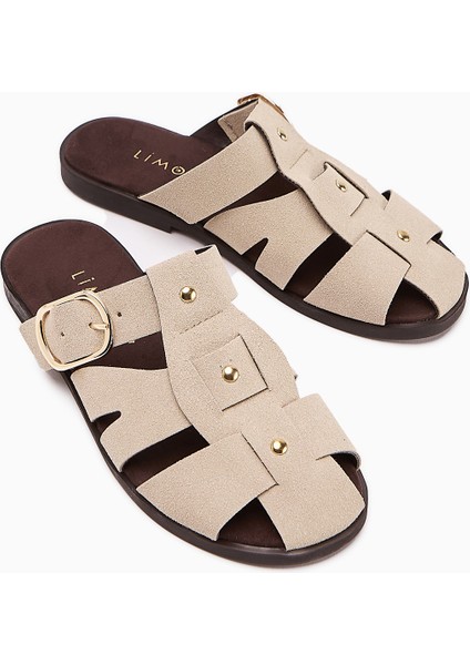 Hima Bej Comfort Tokalı Kadın Terlik modelleri