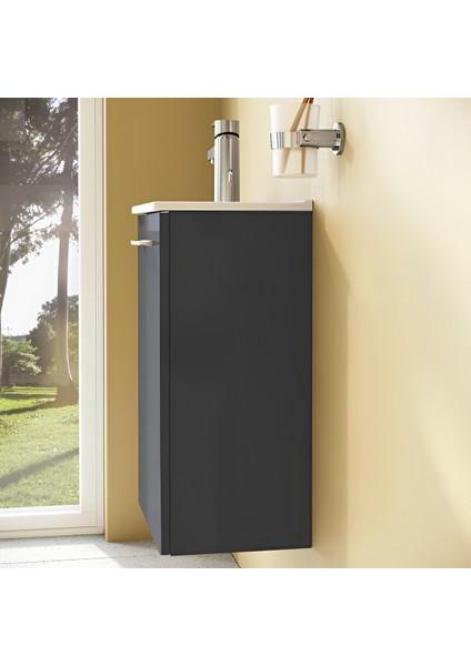 Mia 69582 Banyo Dolabı Seti Kapaklı 40 cm Antrasit fiyatları