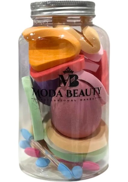 Kavanoz Makyaj Sünger ve Aplikatör Seti