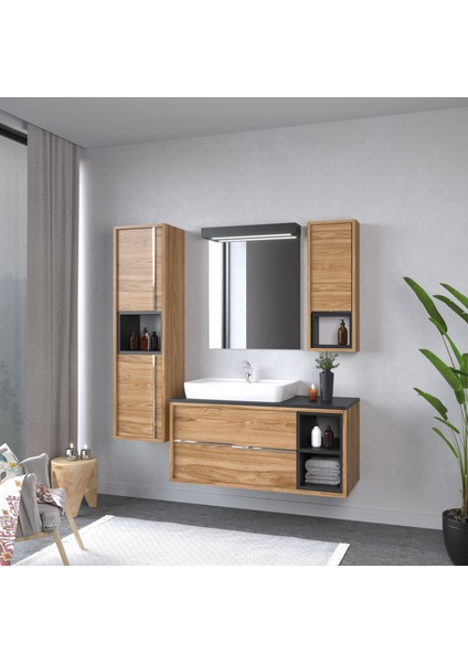 Matia 100 cm Hazar (Ud) Banyo Dolabı