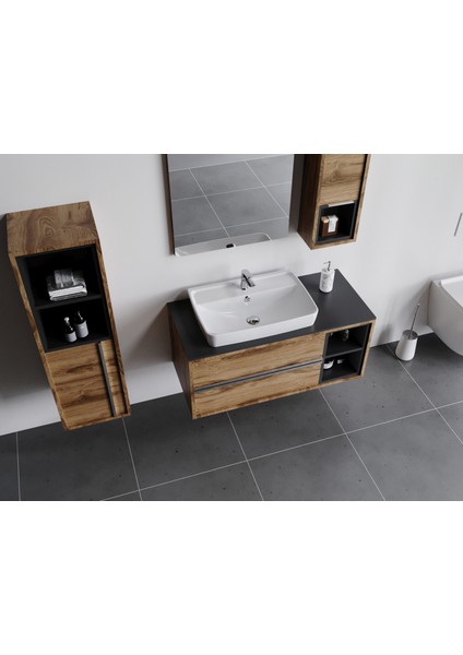 Matia 100 cm Hazar (Ud) Banyo Dolabı fiyatları