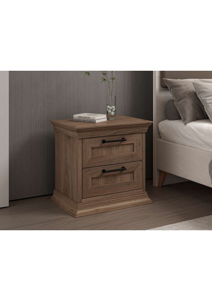 Retro 2 Çekmeceli Komodin - Rahle Ceviz fiyatları