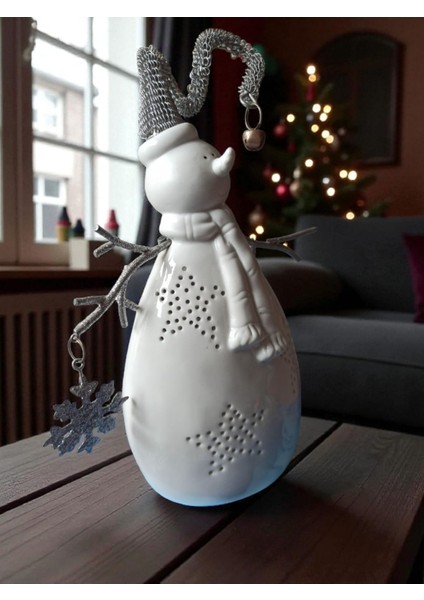 Vintage Fransız Porselen Kardan Adam Biblo & 26 cm fiyatları