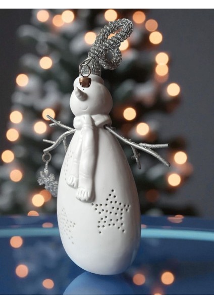 Vintage Fransız Porselen Kardan Adam Biblo & 26 cm modelleri