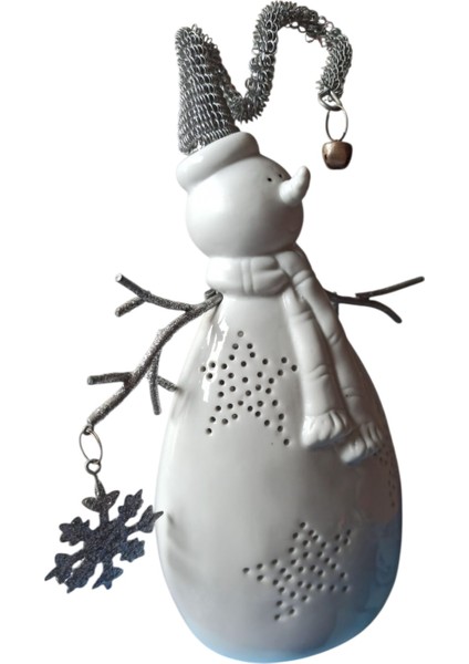 Vintage Fransız Porselen Kardan Adam Biblo & 26 cm indirimleri