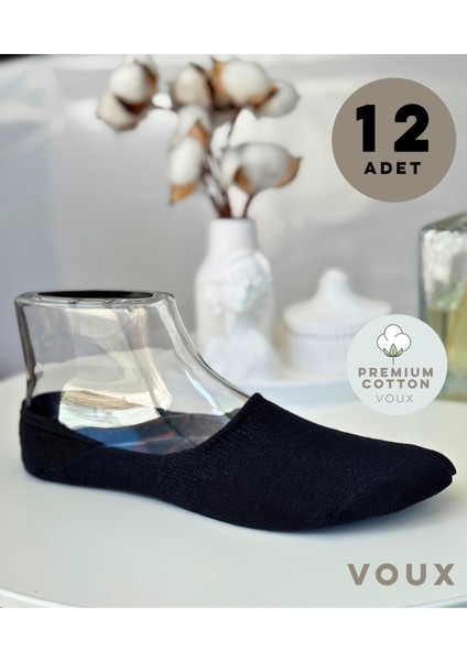 Erkek Siyah Babet Çorap 12 'li
