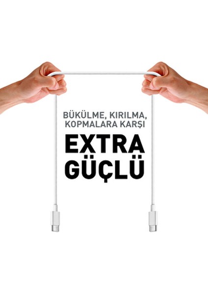 Smarty 25W Type C Hızlı Şarj Adaptörü Ev Kullanımı İçin Uygun Kablosu ile