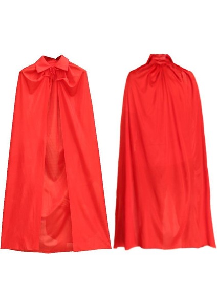 Kırmızı Renk Yakalı Pelerin 120 cm fiyatları