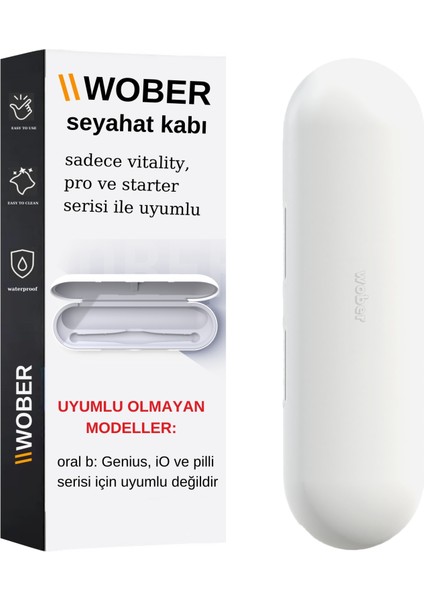 Oral-b Şarjlı Diş Fırçası Için koruma Kabı, Sadece Pro 1, Vitality Ve Starter pack Serisine Uyumlu-G modelleri