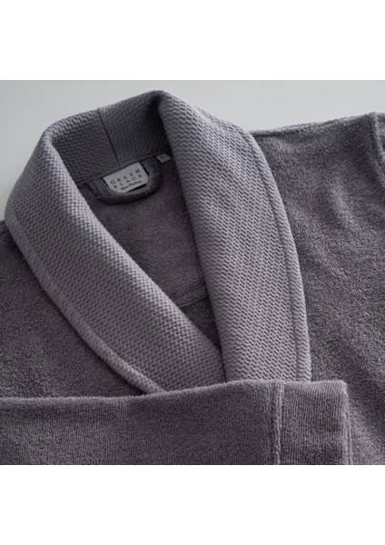 Lara Erkek Bornoz %100 Pamuk Jakarlı Koyu Gri fiyatları