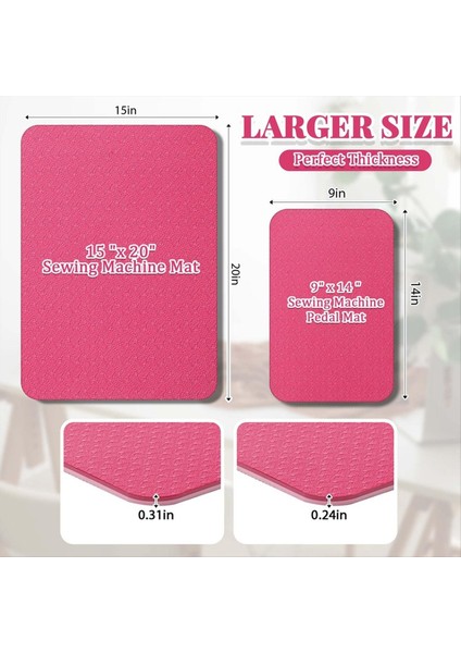 2pcs Dikiş Makinesi Muffling Mat Pedalı Mat Paspas Dikiş Makinesi Mat Titreşimleri Azaltma Gürültü Kaymaz Kauçuk Dikiş Makinesi Parçası (Yurt Dışından) modelleri