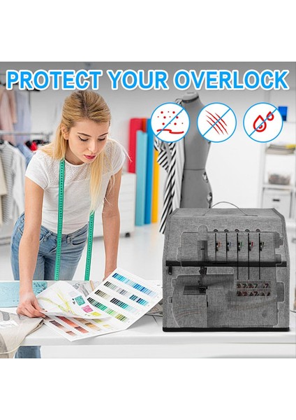 Serger Makinesi Kapağı Cepleri Depolama Için, Dikiş Makinesi Toz Kapağı Çoğu Standart Sergers, Overlock Makinesi Kapağı (Yurt Dışından) fırsatları
