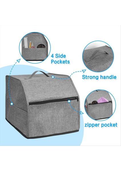 Serger Makinesi Kapağı Cepleri Depolama Için, Dikiş Makinesi Toz Kapağı Çoğu Standart Sergers, Overlock Makinesi Kapağı (Yurt Dışından) indirimleri