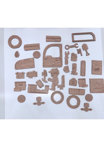 Ahşap Kamp Aracı 2 Katlı Puzzle ve Boyama Tablası indirimleri