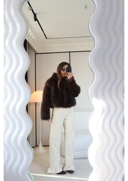 Kapüşonlu Kısa Kürk Ceket modelleri