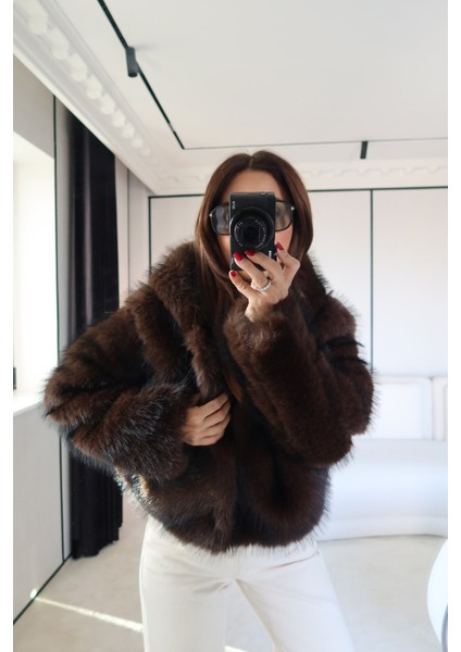 Kapüşonlu Kısa Kürk Ceket fırsatları