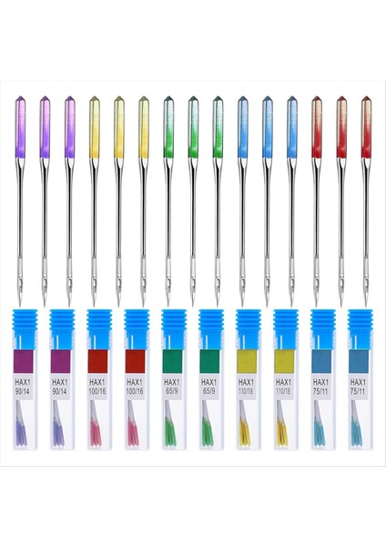 Mystique 30 Adet Dikiş Makinesi Iğneleri, 65/9, 75/11, 90/14, 100/16, 110/18 Ev Dikiş Makinesi Için Dikiş Makinesi (Yurt Dışından)