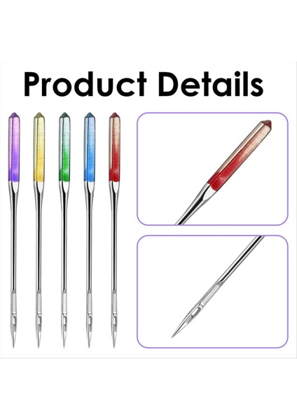 Mystique 30 Adet Dikiş Makinesi Iğneleri, 65/9, 75/11, 90/14, 100/16, 110/18 Ev Dikiş Makinesi Için Dikiş Makinesi (Yurt Dışından) fiyatları