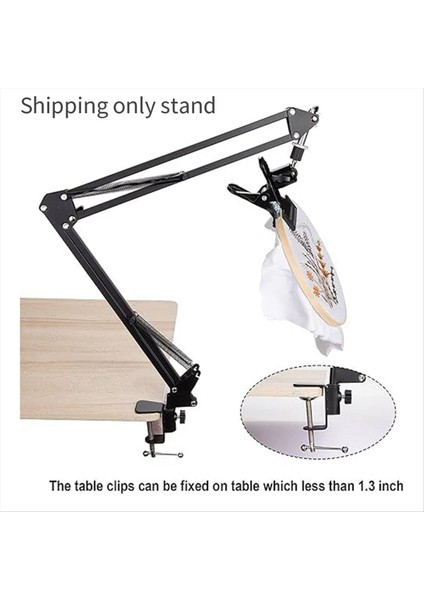 Ayarlanabilir Nakış Masa Standı, Nakış Çember Standı, Ayarlanabilir Metal Nakış Çember Standı Iğne Işi, Sanat (Yurt Dışından) fiyatları
