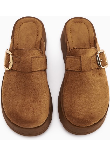 Clara Taba Süet Tokalı Kadın Terlik indirimleri