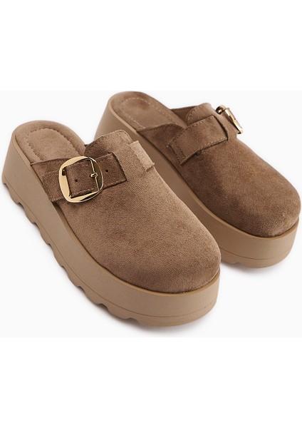 Clara Vizon Süet Tokalı Kadın Terlik fırsatları