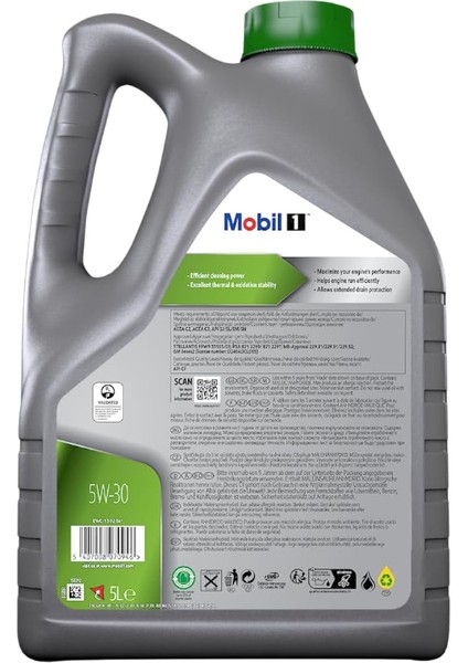 1 ESP Formula P 5W30 Motor Yağı 5 L ÜT:2025 modelleri