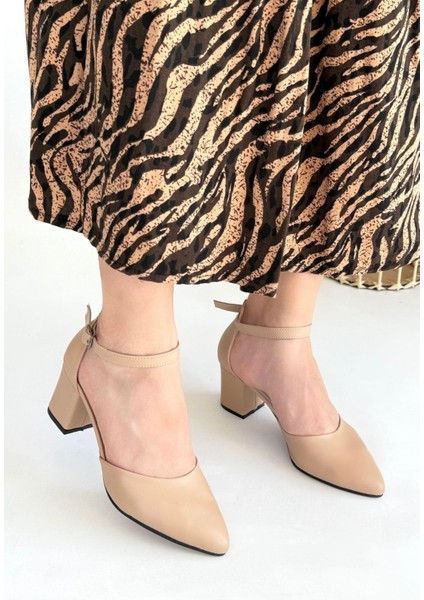 Mulen Nude Cilt Topuklu Ayakkabı