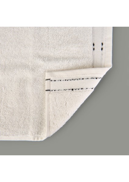 Soft Tiny El Havlusu - Ekru / Siyah - 30X50 cm modelleri