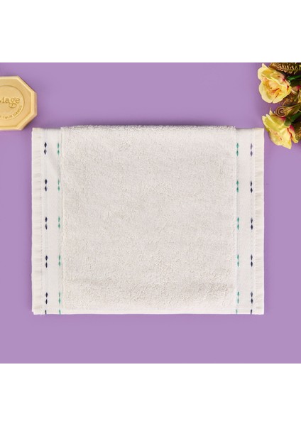 Soft Tiny El Havlusu - Ekru / Renkli - 30X50 cm