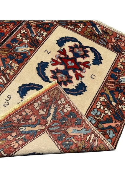 El Dokuma Imzalı Çanakkale Dobag Halısı 102X147 Kök Boya %100 Yün Halı Kiremit fırsatları