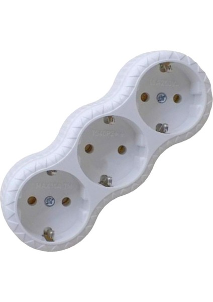 3'lü Topraklı Çoklu Grup Priz Golyat Çoğaltma Üçlü Fiş Piriz indirimleri