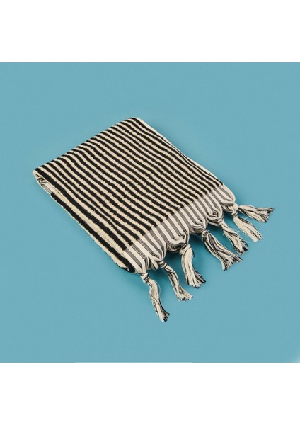 Soft Helga Yüz Havlusu - Ekru / Siyah - 50X90 cm modelleri