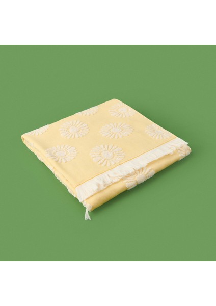 Soft Gael Plaj Havlusu - Hardal - 70X140 cm modelleri