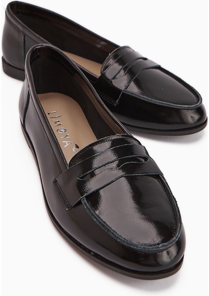 Solina Hakiki Deri Siyah Rugan Makosen Ayakkabı Rahat Günlük Loafer modelleri